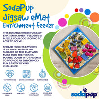 Jigsaw Puzzle eMat - Enrichment Lick Mat for Dogs and Cats | eMat Enrichment Toy for Anxiety Relief | USA Made - BIG FRENCHIES