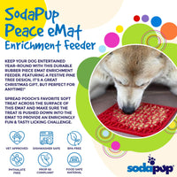 "Peace" Christmas Tree emat - Enrichment Lick Mat for Dogs and Cats | Christmas Tree design | SodaPup - BIG FRENCHIES