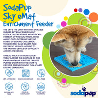 Sky eMat - Enrichment Lick Mat for Dogs and Cats | Celestial Design | SodaPup - BIG FRENCHIES