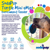 Turtle eMat-Mini Lick Mat with Suction Cups - Small Dogs & Cats | USA - BIG FRENCHIES