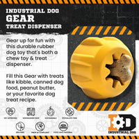 Gear eDispenser - Durable Rubber Yak Chew Holder & Treat Pocket | USA Made - BIG FRENCHIES