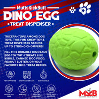 Dinosaur Egg Dog Chew Toy & Treat Dispenser - USA Made | SodaPup - BIG FRENCHIES