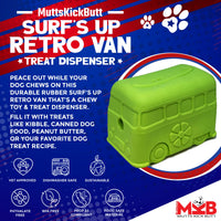 Surf's Up! Retro Van Dog Toy - Durable Chew Toy for Large Dogs | USA Made - BIG FRENCHIES