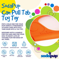 Pop Top Rubber Tug Toy for Interactive Play | Heavy Chewers | USA Made | SodaPup - BIG FRENCHIES