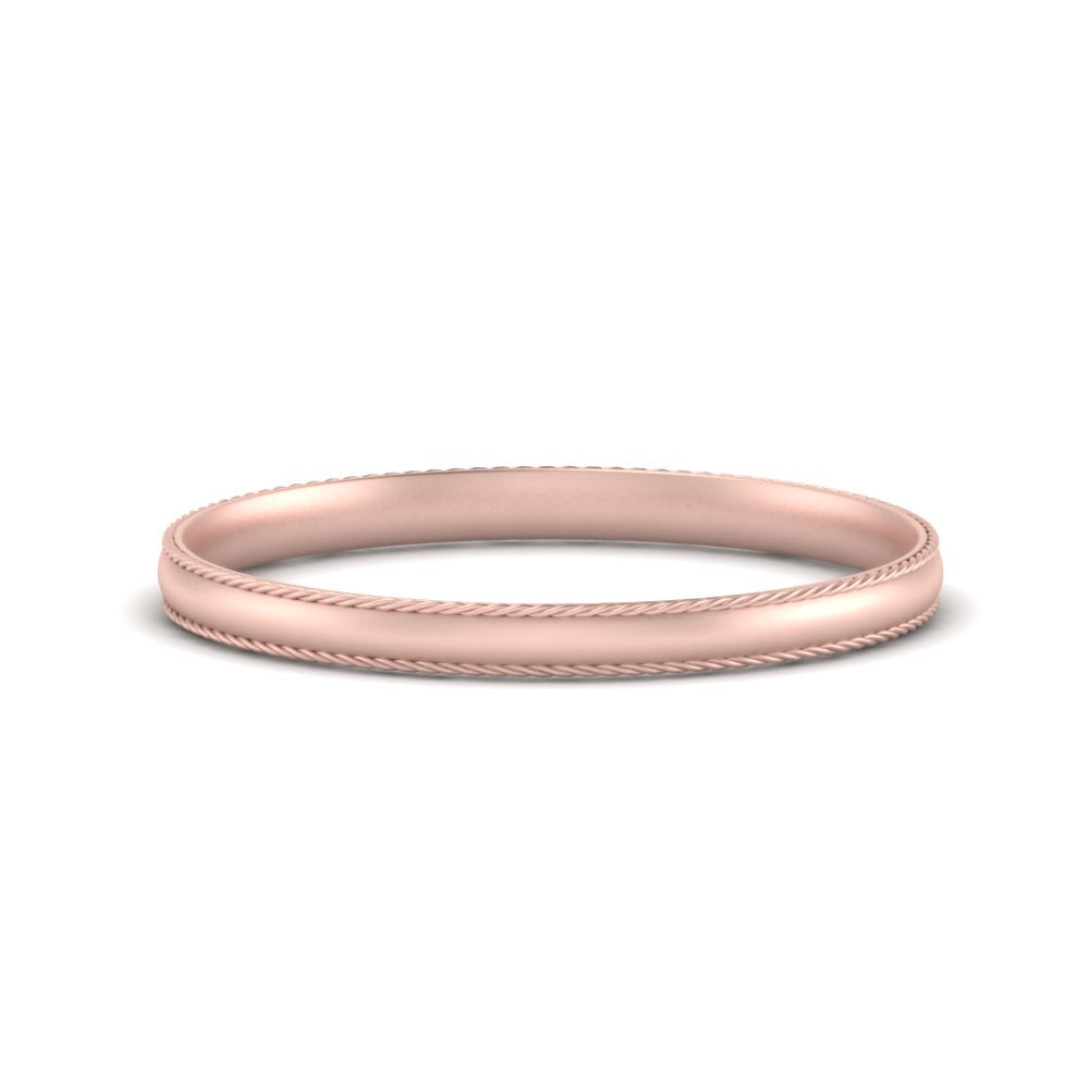 Rope Design Comfort Fit Mens Band