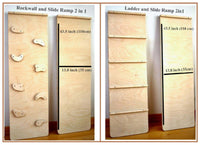 Montessori Climbing Set (3 Pieces)| Pikler Triangle, Climbing Arch & Ramp