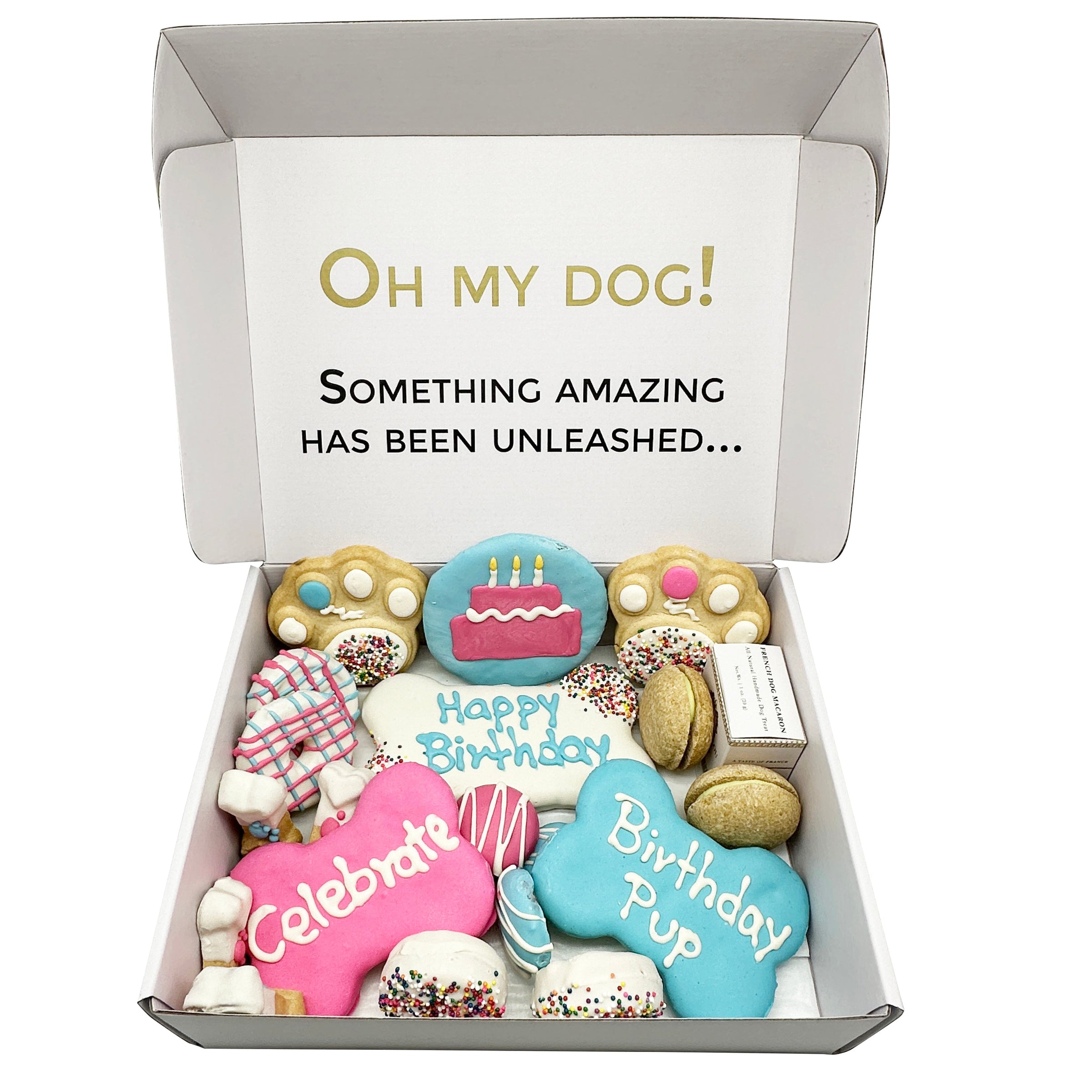 Happy Birthday Dog Treats Gift Box - BIG FRENCHIES