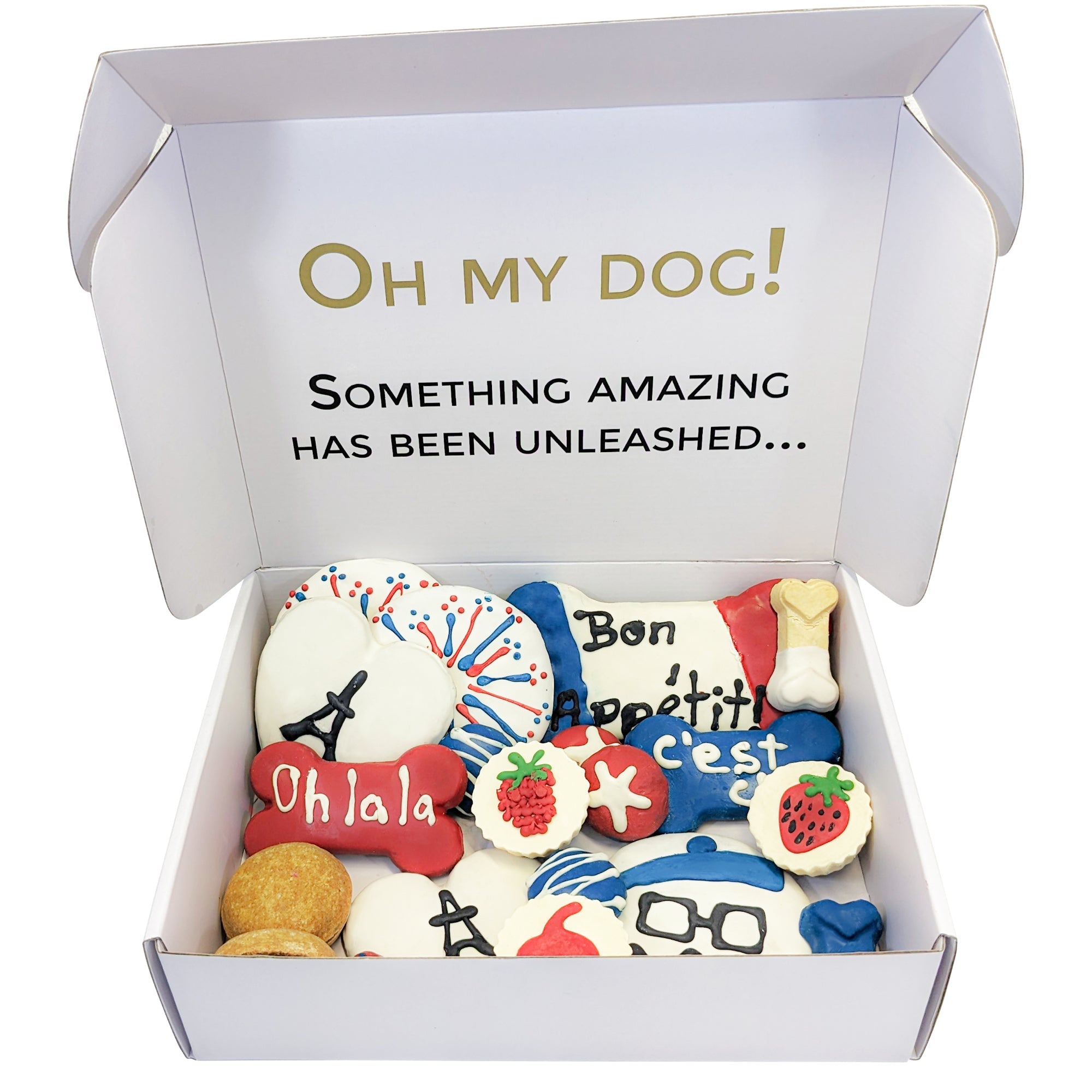 French Themed Dog Treats Gift Box - BIG FRENCHIES