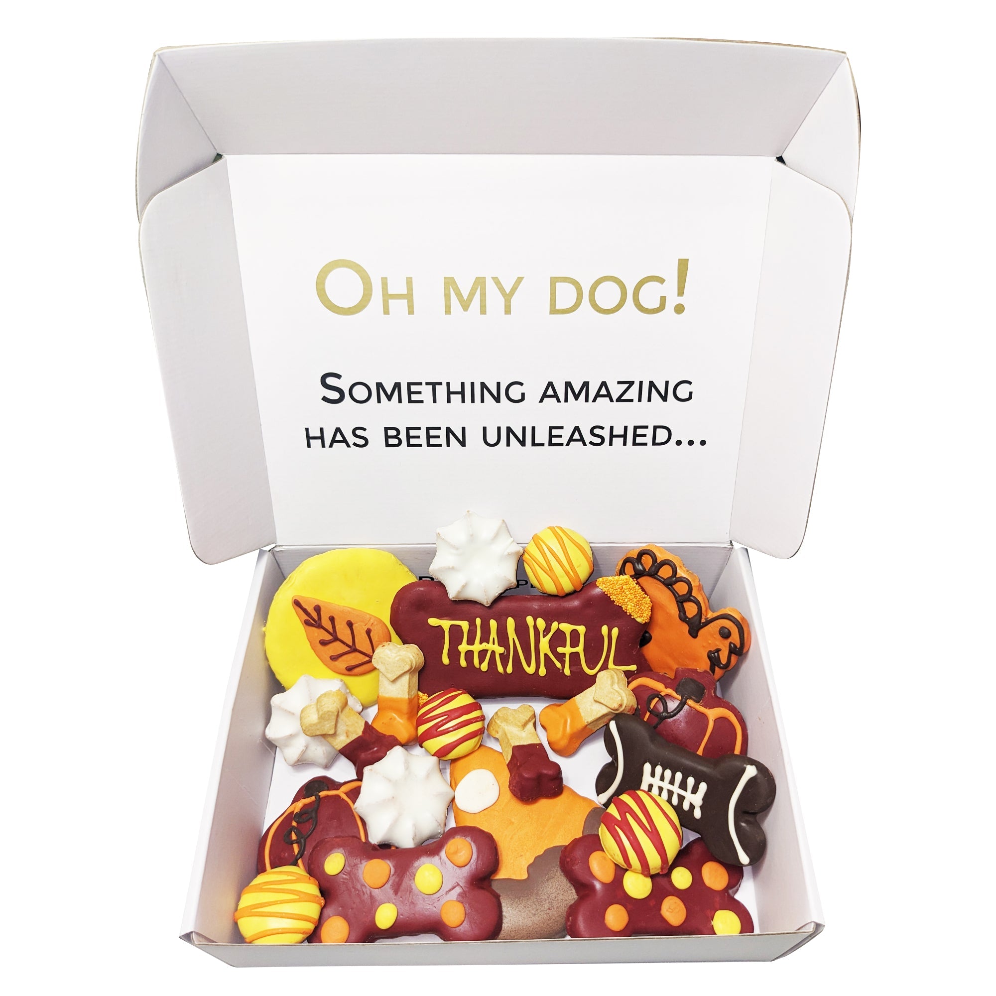 Thankful Themed Dog Treats Gift Box - BIG FRENCHIES