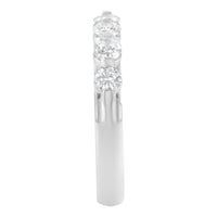 14K White Gold 1/2 cttw Diamond 5-Stone Band Ring (H-I Clarity, SI2-I1 Color) - Size 7