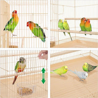 30" Bird Cage with Slide-Out Tray and Wood Perches - BIG FRENCHIES