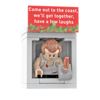 Die Hard - John McClane In Vent - Holiday Ornament - Custom Printed - Made Using LEGO® Parts