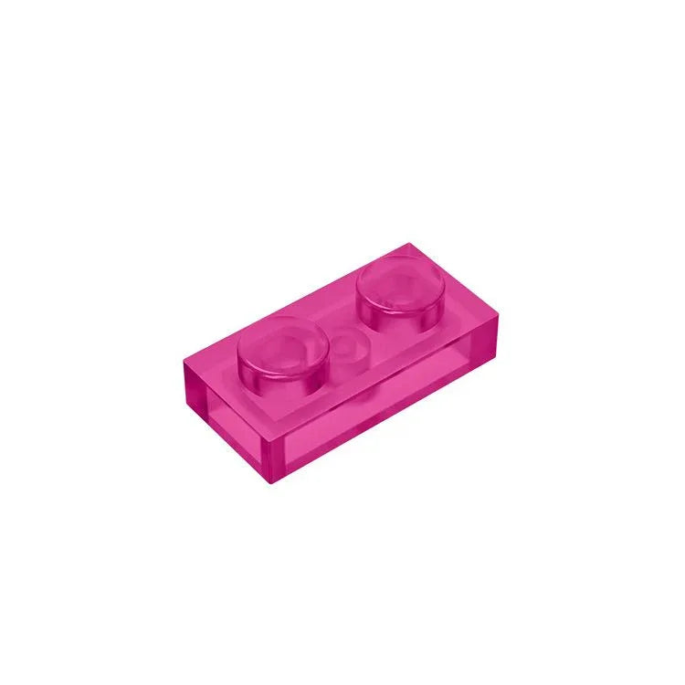 1x2 Transparent Plate Brick 3023 - Quantity of 50 – Choose Color – LEGO® Compatible Bulk Lot - BIG FRENCHIES