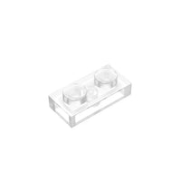 1x2 Transparent Plate Brick 3023 - Quantity of 50 – Choose Color – LEGO® Compatible Bulk Lot - BIG FRENCHIES