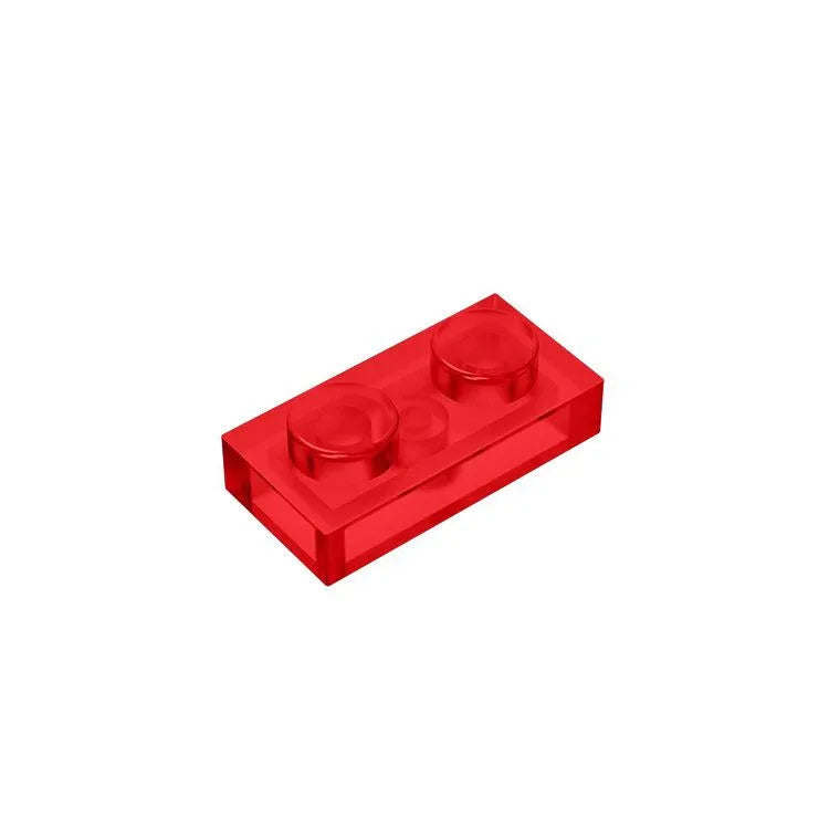 1x2 Transparent Plate Brick 3023 - Quantity of 50 – Choose Color – LEGO® Compatible Bulk Lot - BIG FRENCHIES