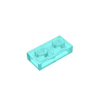 1x2 Transparent Plate Brick 3023 - Quantity of 50 – Choose Color – LEGO® Compatible Bulk Lot - BIG FRENCHIES
