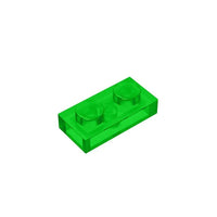 1x2 Transparent Plate Brick 3023 - Quantity of 50 – Choose Color – LEGO® Compatible Bulk Lot - BIG FRENCHIES