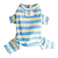 Dog Clothes Spring and Summer Thin Wide Striped Four-legged Home Clothes Bottoming Shirt Small Dog Teddy Pet