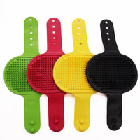 Soft Rubber Dog Cat Brush Pet Bath Silicone Comb Massage Comb Hair Remover Pet Supplies Dog Grooming Wash Cleaning Equipment