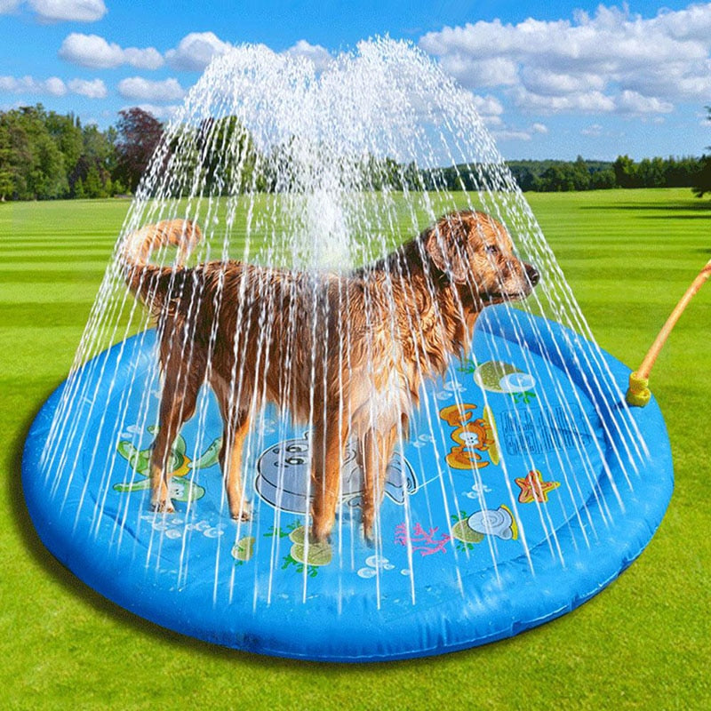 Pet Dog Sprinkler Pad Play Cooling Mat - BIG FRENCHIES