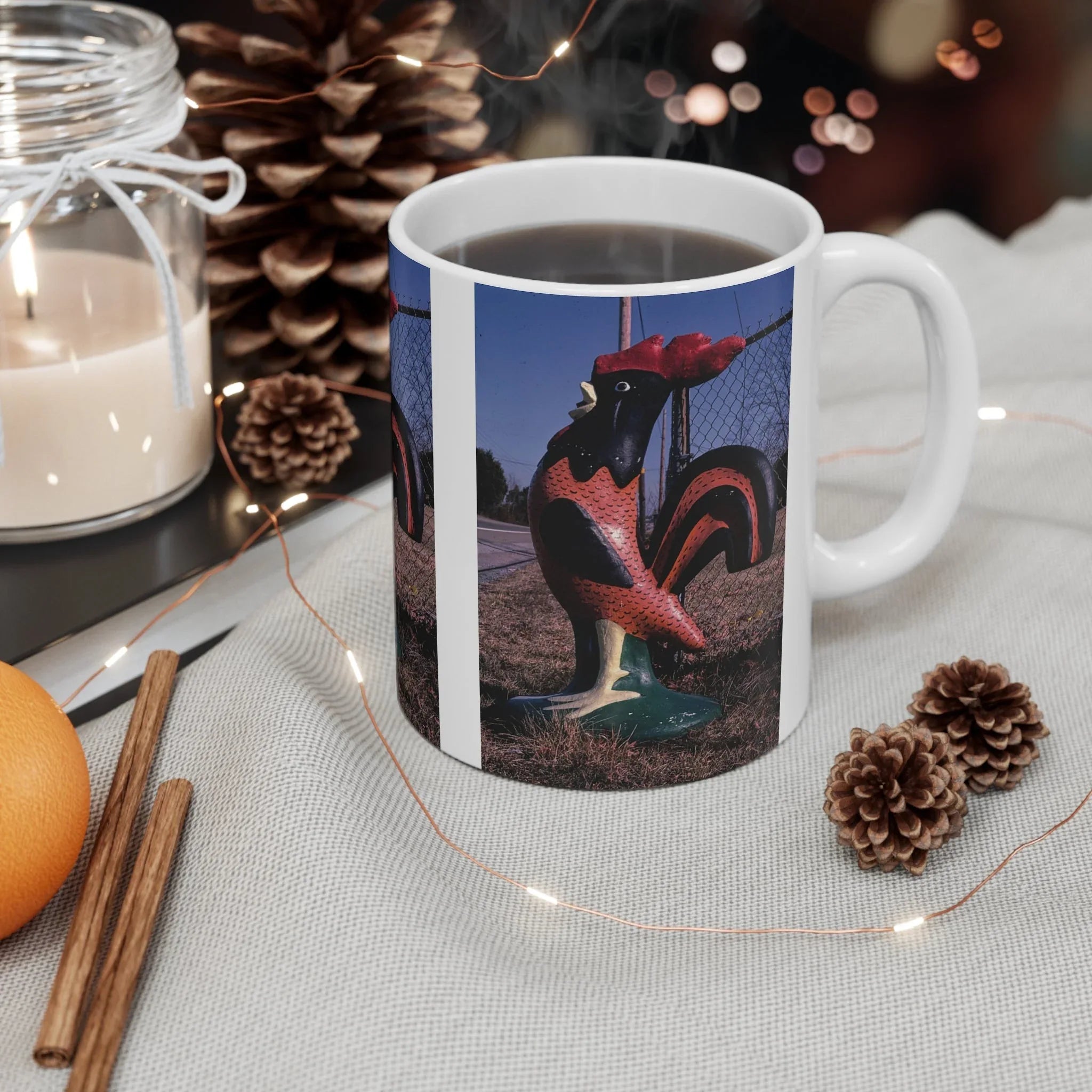 ROADSIDE MUGS - Big Rooster Ceramic Mug 11oz - BIG FRENCHIES