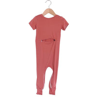 Mauve Bamboo Lyocell Romper with G-Tube Access