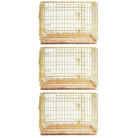 24-42" Collapsible Copper Gold Dog Crate GLD24-42