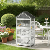 Bird Cage Starter Kit with Detachable Rolling Stand