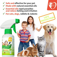 Flea & Tick Home Spray for Dogs Cats & Ferrets Mosquito Repellent
