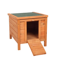 20-inch removable roof, waterproof, green asphalt roof, cedar wood, wooden chicken and rabbit cage