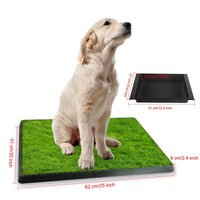 25"×20" Dog Toilet Indoor Puppy Training Pad, Dog Potty Pet Training Grass Mat, Removable Waste Tray for Easier Clean Up