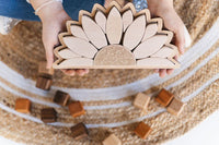 Handcrafted Sunflower Wooden Puzzle - BIG FRENCHIES