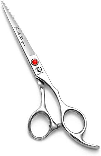 Purple Dragon 8 inch Sharp Edge Hair Cutting Shears with Bag – Essentials for Dogs - 6.0 inch