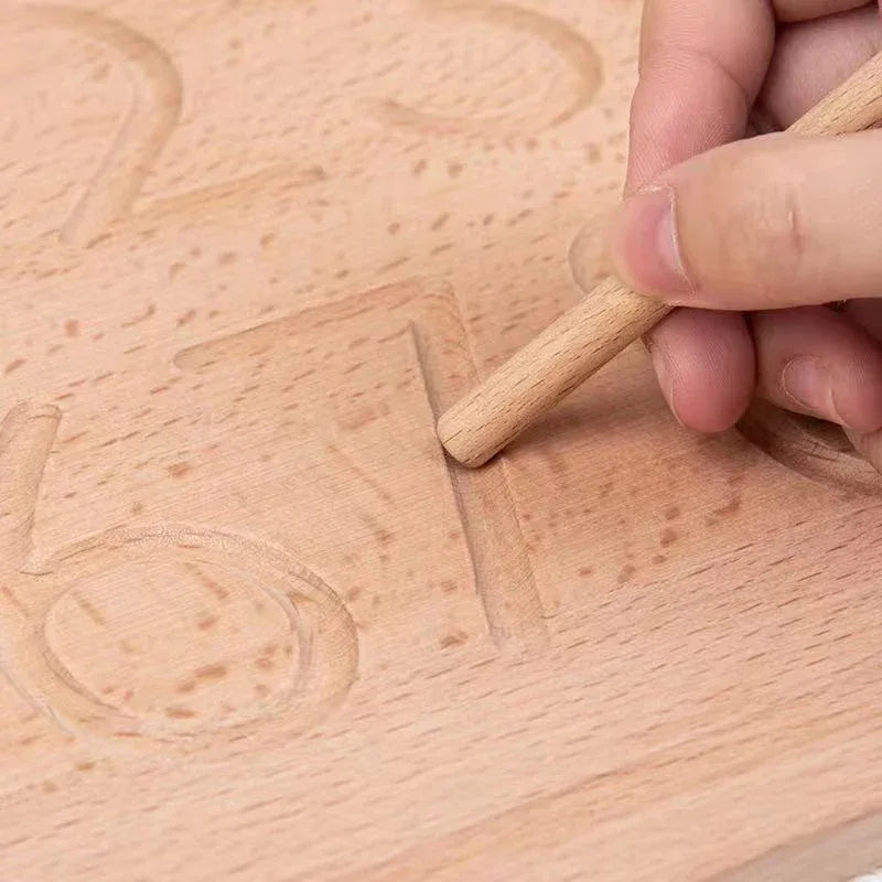 Reversible Number Wooden Tracing Board - BIG FRENCHIES