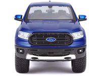 2019 Ford Ranger Lariat Sport Pickup Truck Dark Blue Metallic 1/27 Diecast Model Car by Maisto