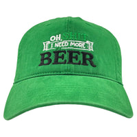I NEED MORE BEER Funny Hat Custom Embroidered