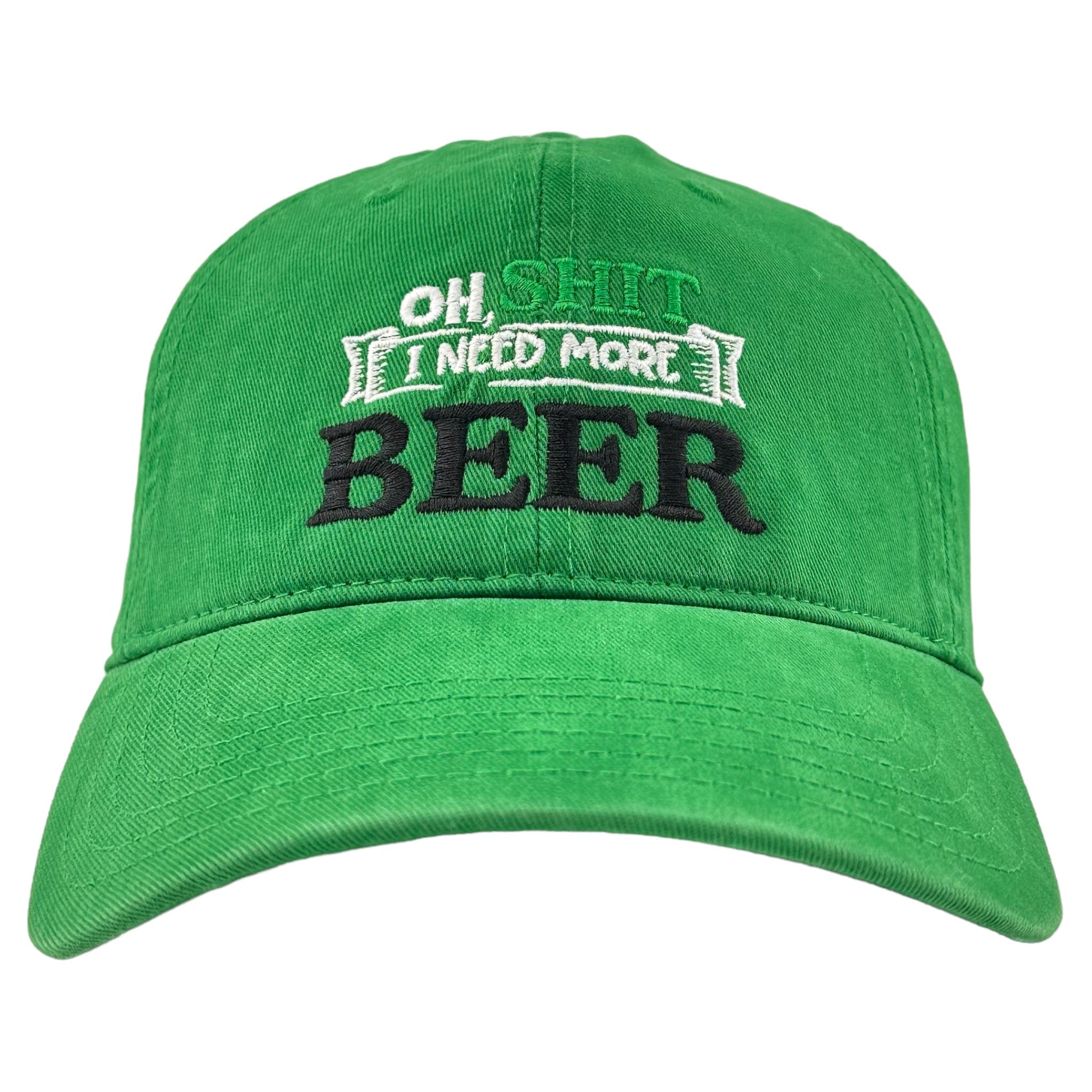 I NEED MORE BEER Funny Hat Custom Embroidered