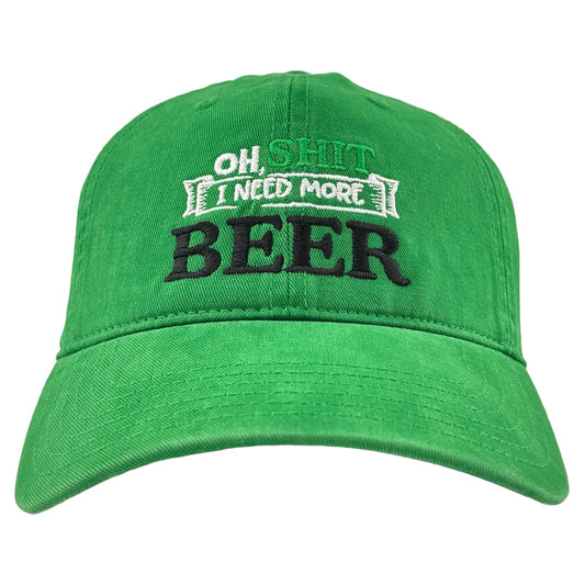 I NEED MORE BEER Funny Hat Custom Embroidered