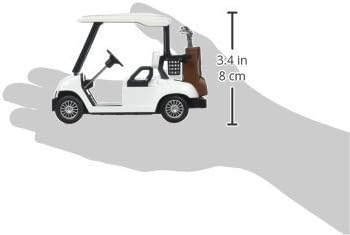 KiNSFUN Golf Cart 4½" Die Cast Metal Model Pullback Action Toy – Fun for Kids & Family - White - image 3