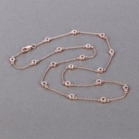 1.62 Carat Genuine Morganite .925 Sterling Silver Necklace