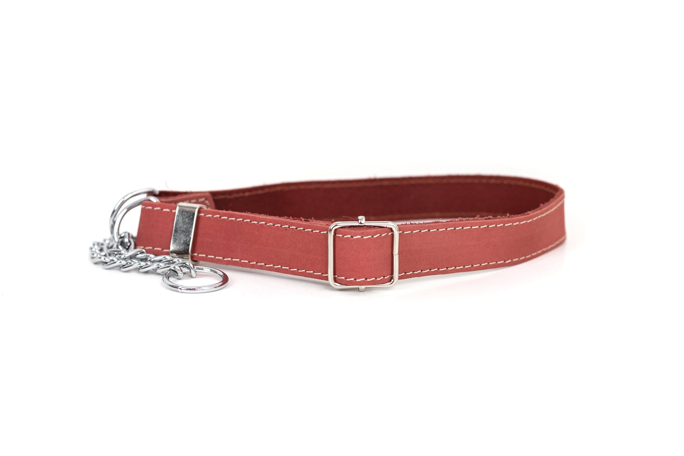 Martingale Coral Reef Leather Dog Collar - BIG FRENCHIES