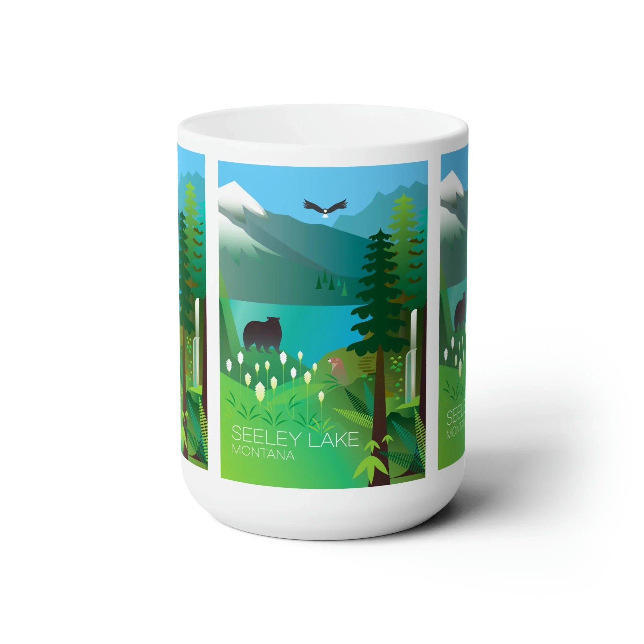 Seeley Lake Ceramic Mug 11oz or 15oz - BIG FRENCHIES