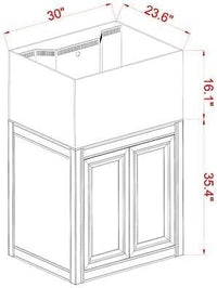 Innovative Marine 50 Gallon INT Internal Overflow Lagoon Aquarium - Complete Reef System with Black APS Stand with Leveling Frame