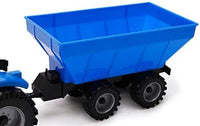 Toyland Friction Powered Farm Tractor with Trailer - Blue Tractor & Trailer - image 3
