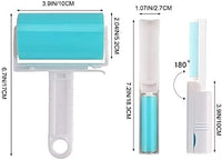 Washable Reusable Lint Roller 3 Pack, Portable Travel Sticky Dog Cat Hair Remover Cleaner with Cover Include Medium and Mini Size for Clothes, Pet Hairs, Carseats