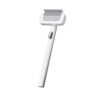 One-Click DeMatting Pet Comb for Small Dogs and Cats,Deshedding Brush, Quick Knot Remover with Stainless Steel Blade, Safe Rounded Edges, Effortless Hair Removal Grooming Tool
