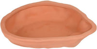 Extra Large Reptile Bathing Pool Reptile Feeding Dish Water Bowl - Red Pottery