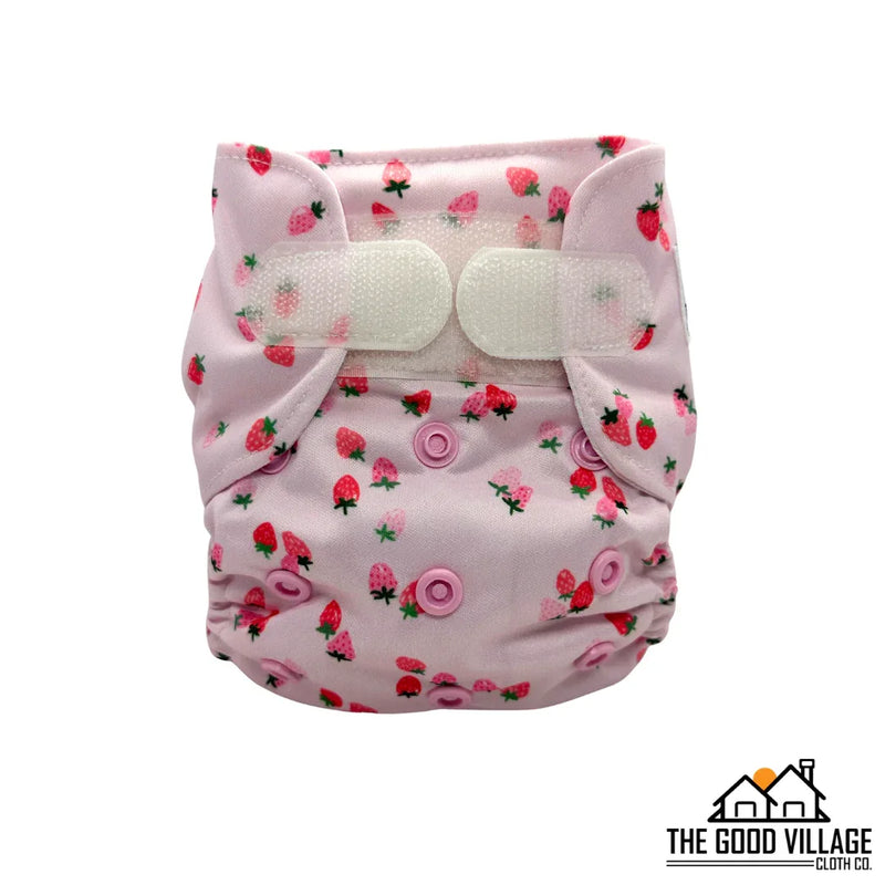 Newborn All-in-One Diaper | Berry Sweet - BIG FRENCHIES