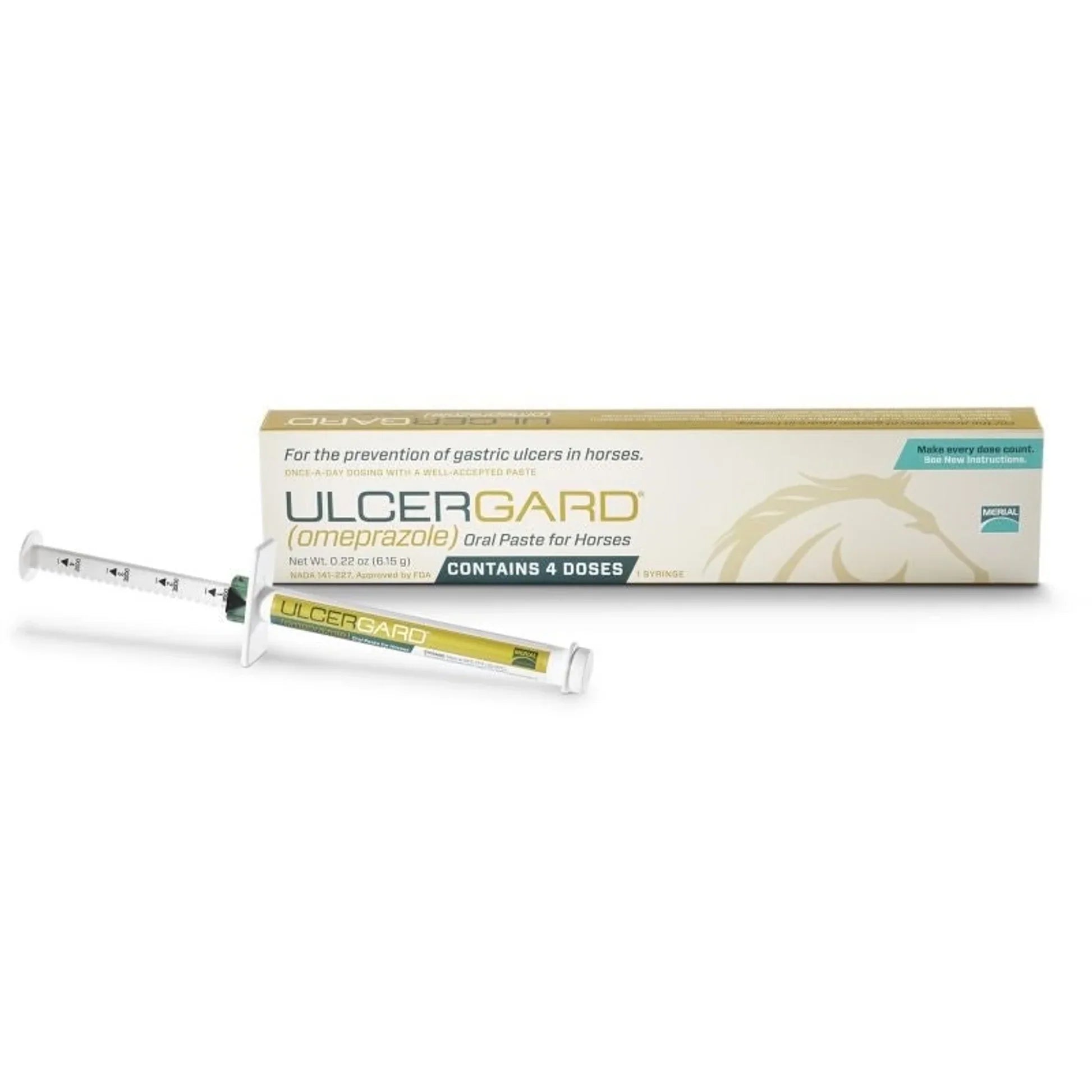 Merial UlcerGard (Omeprazole) Oral Paste for Horses 6.15g Each