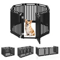 8-Panel Dog Playpen 31.5" Height Indoor Outdoor HDPE